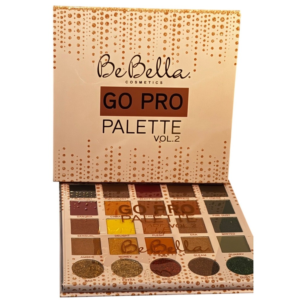 BeBella Cosmetics Go Pro Palette Vol. 2 Eyeshadow 25 Pan Matte Shimmer E30P-b